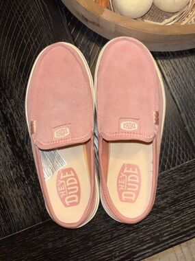 Hey Dude Rosette Suede Slip-On Shoes